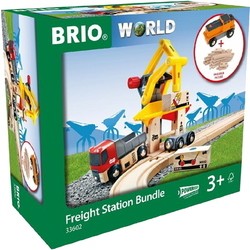 Автотрек / железная дорога BRIO Freight Station Bundle 33602