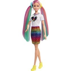 Кукла Barbie Leopard Rainbow Hair Doll GRN81
