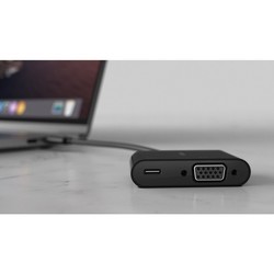 Картридер / USB-хаб Belkin USB-C to VGA + Charge Adapter