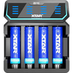 Зарядка аккумуляторных батареек XTAR D4