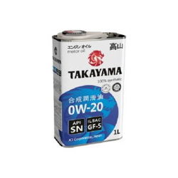 Моторное масло TAKAYAMA 0W-20 SN/GF-5 1L