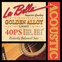Струны La Bella Golden Alloy 40PS 12-52