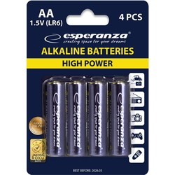Аккумулятор / батарейка Esperanza High Power 4xAA