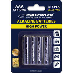 Аккумулятор / батарейка Esperanza High Power 8xAAA