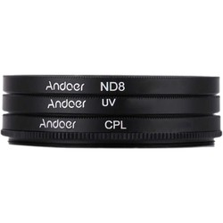 Светофильтр Andoer UV / CPL / ND8 72mm