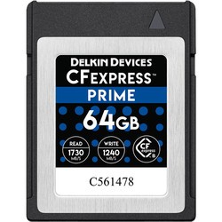 Карта памяти Delkin Devices PRIME CFexpress Type B 64Gb