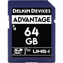 Карта памяти Delkin Devices Advantage UHS-I SDXC 64Gb