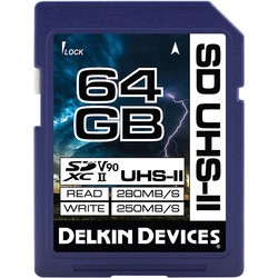 Карта памяти Delkin Devices Cinema SDXC UHS-II