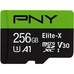 Карта памяти PNY Elite-X microSDXC Class 10 U3 V30 256Gb