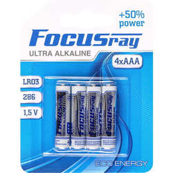 Аккумулятор / батарейка FOCUSray Ultra Alkaline 4xAAA