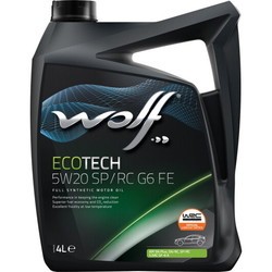 Моторное масло WOLF Ecotech 5W-20 SP/RC G6 FE 4L