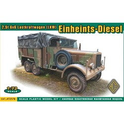Сборная модель Ace 2.5t 6x6 Lastkraftwagen (LKW) Einheints-Diesel (1:72)