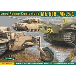 Сборная модель Ace Long Range Centurions Mk.5LR/Mk.5/1 (1:72)