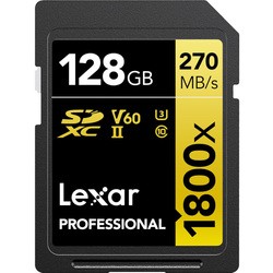 Карта памяти Lexar Professional 1800x UHS-II SDXC 128Gb