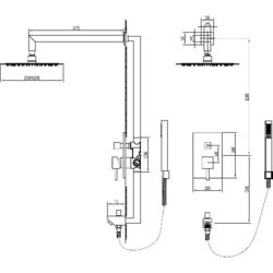 Душевая система RGW Shower Panels SP-54 B 21140854-04