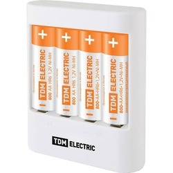 Зарядка аккумуляторных батареек TDM Electric 3044H USB + 4xAA 2500 mAh