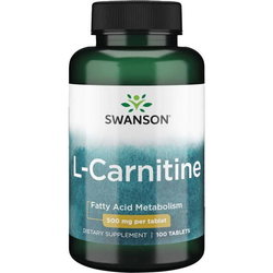 Сжигатели жира Swanson L-Carnitine 500 mg 100 tab
