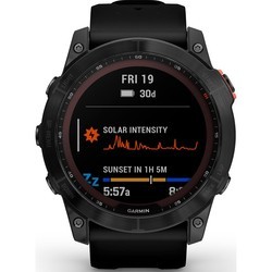 Смарт часы и фитнес браслеты Garmin Fenix 7X Solar (черный)