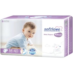 Подгузники (памперсы) SoftLove Platinum Diapers M / 40 pcs