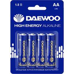 Аккумулятор / батарейка Daewoo High Energy Alkaline 4xAA