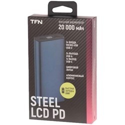 Powerbank аккумулятор TFN Steel LCD PD 20000