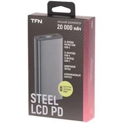 Powerbank аккумулятор TFN Steel LCD PD 30000