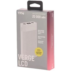 Powerbank аккумулятор TFN Verge LCD 20000