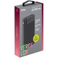 Powerbank аккумулятор TFN Verge LCD 20000