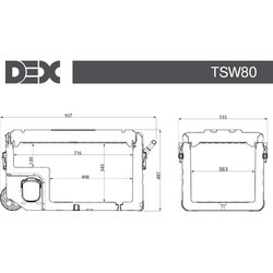 Автохолодильник DEX TSW-80