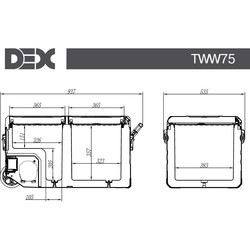 Автохолодильник DEX TWW-75