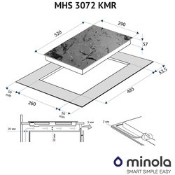 Варочные поверхности Minola MHS 3072 KMR
