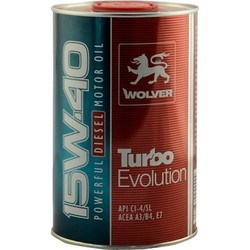 Моторные масла Wolver Turbo Evolution 15W-40 1L
