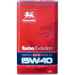 Моторные масла Wolver Turbo Evolution 15W-40 5L