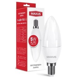 Лампочки Maxus 1-LED-732 C37 5W 4100K E14