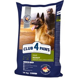 Корм для собак Club 4 Paws Adult Scout Medium/Large 14 kg