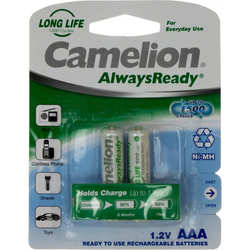 Аккумуляторы и батарейки Camelion Always Ready 2xAAA 600 mAh