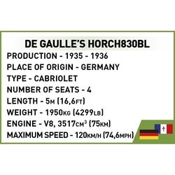 Конструкторы COBI De Gaulles Horch830BL 2261