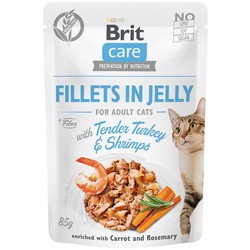 Корм для кошек Brit Care Fillets in Jelly with Tender Turkey/Shrimps 0.08 kg