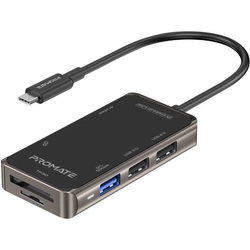 Картридеры и USB-хабы Promate PrimeHub-Lite