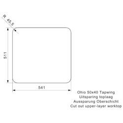 Кухонные мойки Reginox Ohio 50x40 TapWing R15698