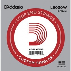 Струны DAddario Nickel Wound Loop End Single Strings 030