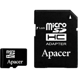 Карты памяти Apacer microSDHC UHS-I Class 10 32GB + SD adapter