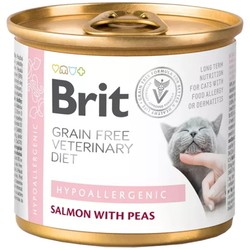 Корм для кошек Brit Hypoallergenic Salmon/Peas 0.2 kg