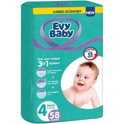 Подгузники (памперсы) Evy Baby Diapers 4 / 58 pcs