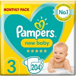 Подгузники (памперсы) Pampers New Baby 3 / 204 pcs
