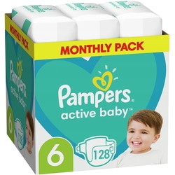 Подгузники (памперсы) Pampers Active Baby 6 / 128 pcs
