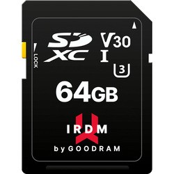 Карты памяти GOODRAM SDXC IRDM S3A0 V30 UHS I U3 64Gb