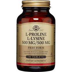 Аминокислоты SOLGAR L-Proline/L-Lysine 500/500 mg 90 tab
