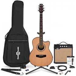 Акустические гитары Gear4music Roundback Electro Acoustic Guitar Complete Pack