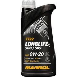 Моторные масла Mannol Longlife 508/509 0W-20 1L